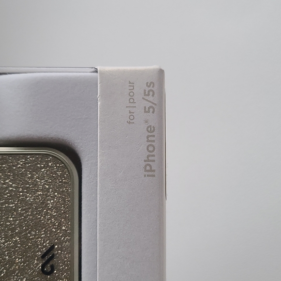 Case-mate iPhone 5/5S Case Glam Refined Collection Gold Glitter - Picture 4 of 5